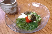 Okura and others vegetables sumonomo (vinegar taste)